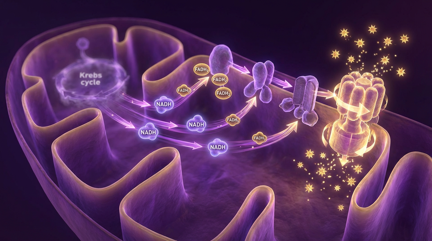 NADH e FADH2 para a cadeia respiratória